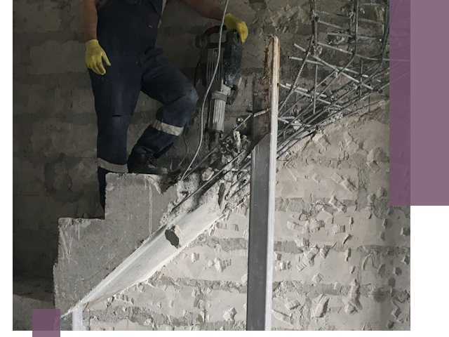 Демонтаж металлических и бетонных лестниц в Вологде