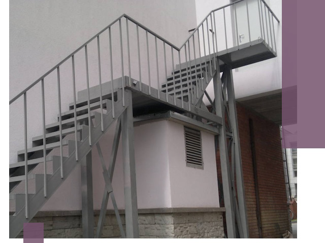 Монтаж пожарных лестниц под ключ в Вологде с гарантией качества