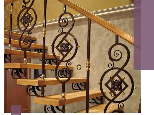 Изготовление кованых лестниц под ключ в Вологде