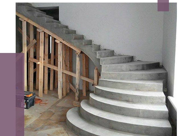 Изготовление бетонных лестниц под ключ в Вологде от 20030 руб. | ПРОЛЁТ-Вгд