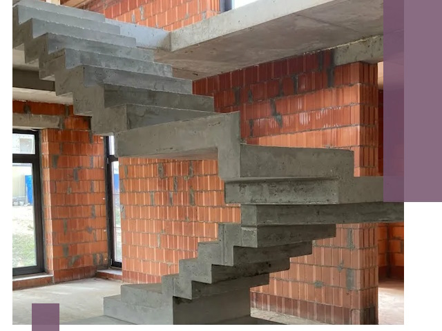 Изготовление бетонных лестниц под ключ в Вологде