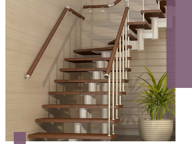 Изготовление модульных лестниц под ключ в Вологде