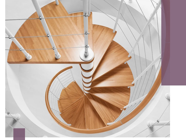 Изготовление винтовых лестниц под ключ в Вологде