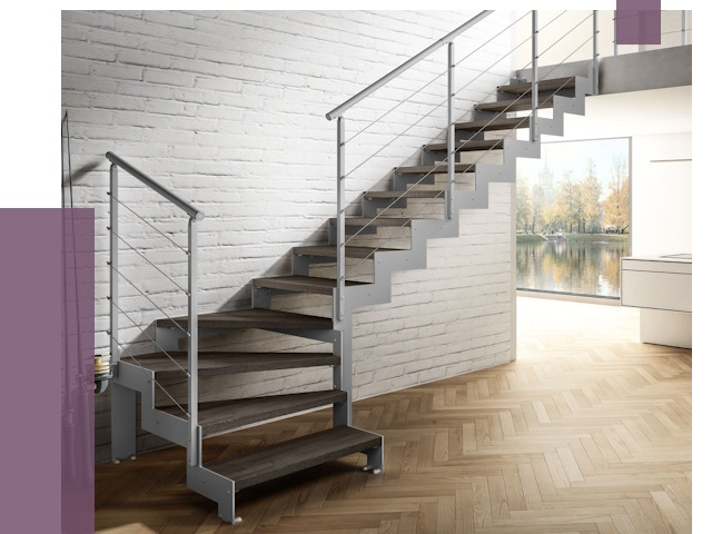 Г-образные лестницы под ключ в Вологде от 37236 руб. | ПРОЛЁТ-Вгд