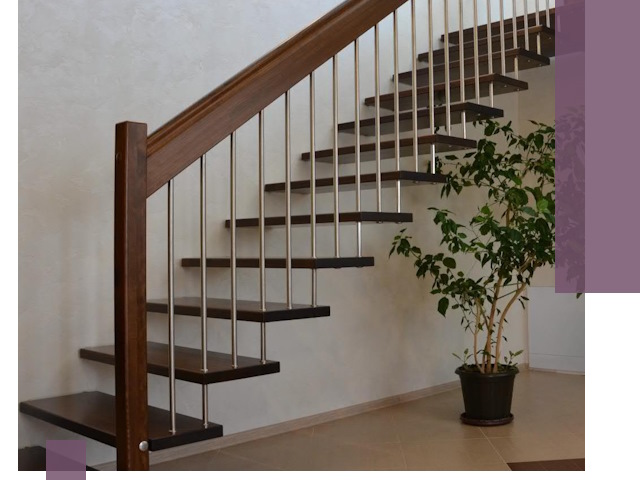 Лестницы на больцах под ключ в Вологде – изготовление и монтаж