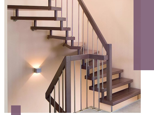 Изготовление лестниц на больцах в Вологде под ключ