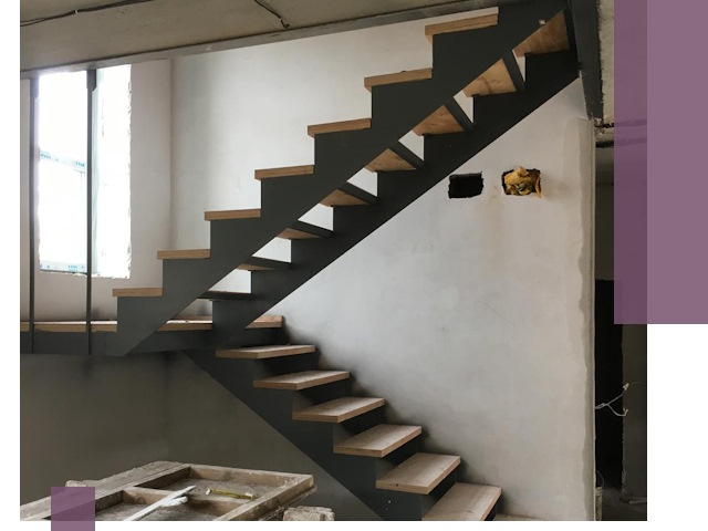 Изготовление лестниц на металлокаркасе в Вологде от производителя