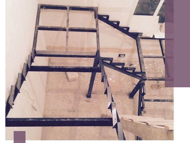 Монтаж лестниц на металлокаркасе в Вологде быстро и качественно