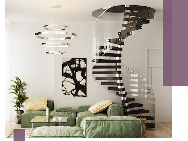 Лестницы для двухуровневой квартиры в Вологде — изготовление и монтаж