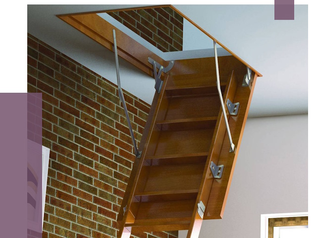 Установка чердачной лестницы в Вологде от 7858 руб. | ПРОЛЁТ-Вгд