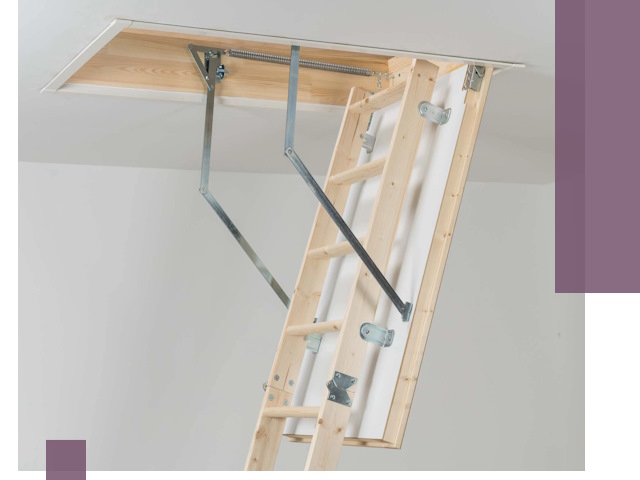 Установка чердачной лестницы под ключ в Вологде