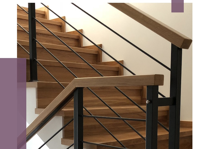 Обшивка металлической лестницы деревом в Вологде от 4366 руб. 