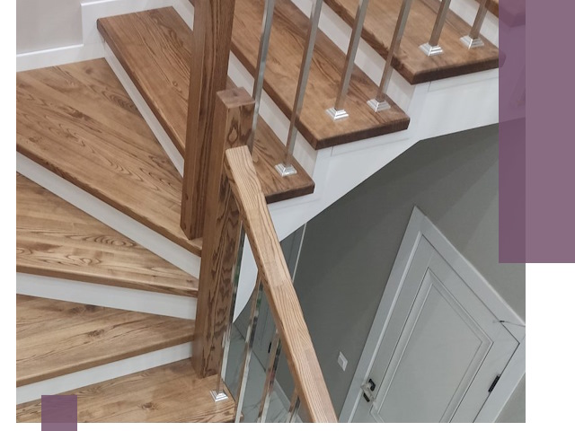 Обшивка металлических лестниц под ключ в Вологде