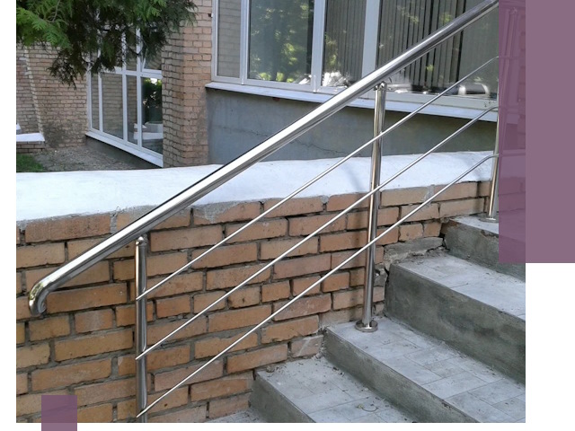 Перила из нержавеющей стали высокого качества в Вологде