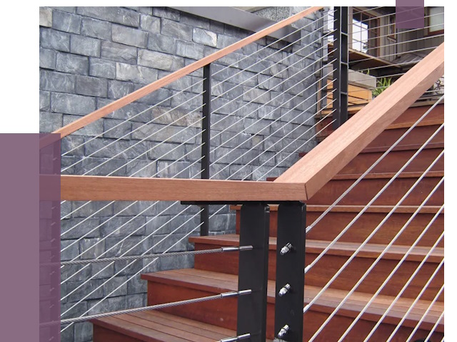 Тросовые перила под ключ в Вологде от 7807 руб. 