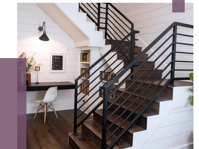 Перила для лестницы в доме в Вологде от 7447 руб. — ПРОЛЁТ-Вгд