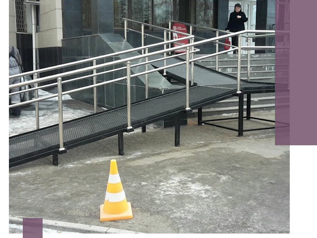 Стационарные пандусы под ключ в Вологде — изготовление и монтаж