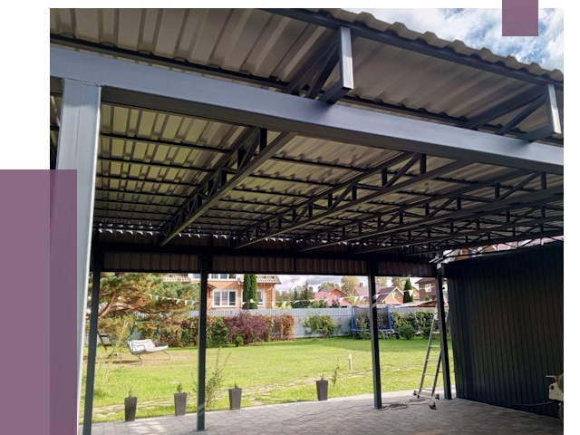 Монтаж навесов в Вологде от 7396 руб. — установка навеса | ПРОЛЁТ-Вгд