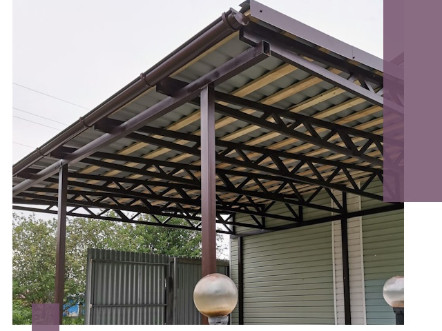 Навесы под ключ в Вологде: изготовление, монтаж и гарантия