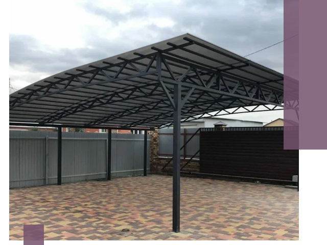 Недорогие навесы под ключ в Вологде — изготовление и монтаж