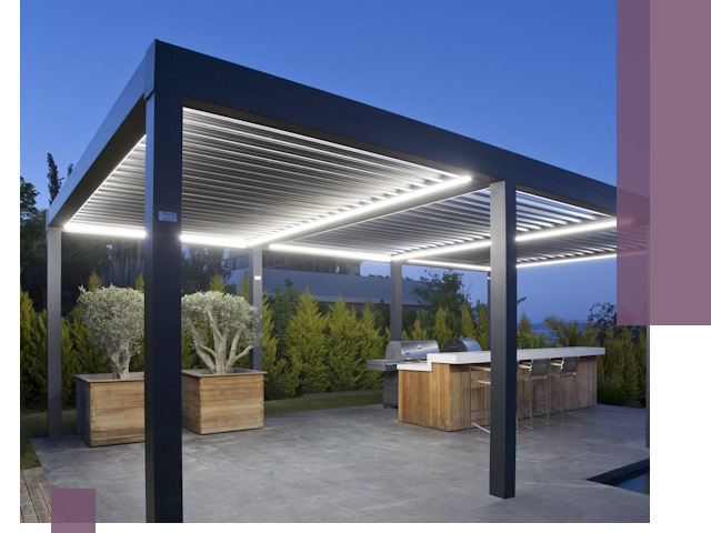 Навесы отдельно стоящие под ключ в Вологде из металла и поликарбоната