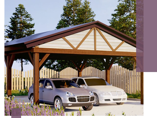 Навесы для автомобиля в Вологде — изготовление и монтаж