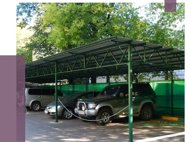 Навесы для парковки в Вологде от 80635 руб. заказать | ПРОЛЁТ-Вгд