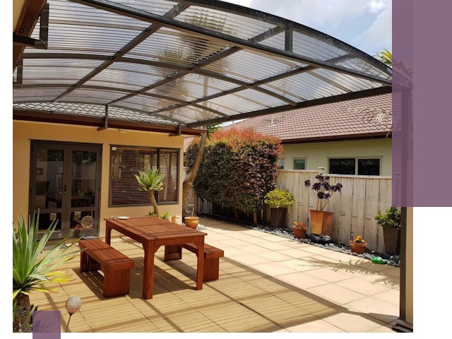 Навесы во двор под ключ в Вологде — изготовление и монтаж