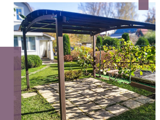 Навесы для дачи в Вологде от 12789 руб. под ключ — ПРОЛЁТ-Вгд