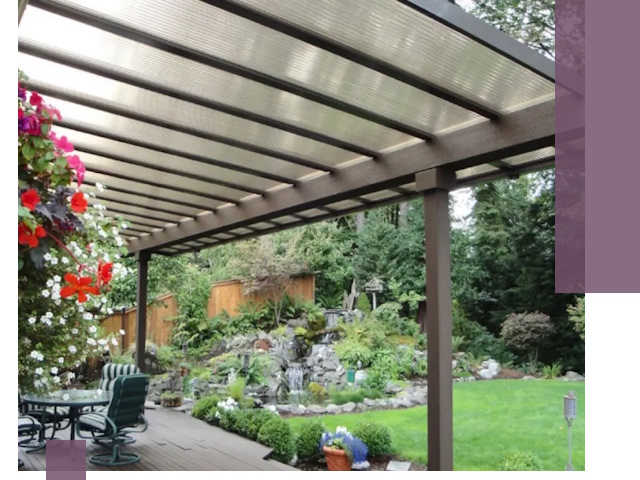 Навесы из поликарбоната под ключ в Вологде быстро и надёжно