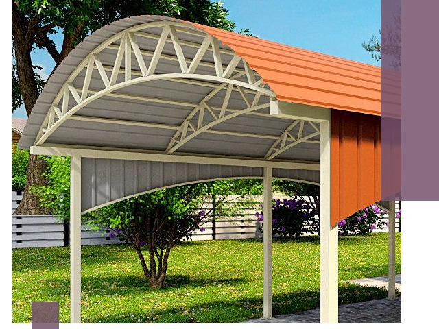 Навесы из профнастила под ключ в Вологде — установка и монтаж