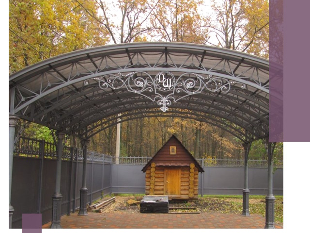 Кованые навесы премиум-класса под заказ в Вологде