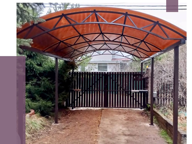 Арочные навесы в Вологде от 12789 руб. — изготовление и монтаж | ПРОЛЁТ-Вгд