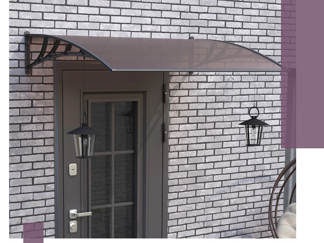 Недорогие козырьки и навесы под ключ в Вологде