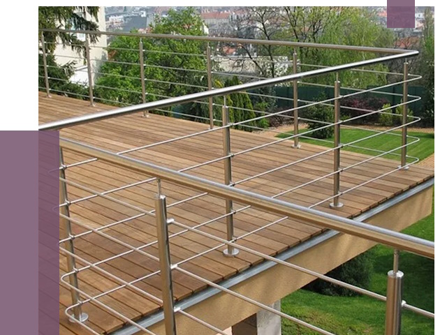 Алюминиевые парапеты в Вологде под ключ от 7807 руб. 