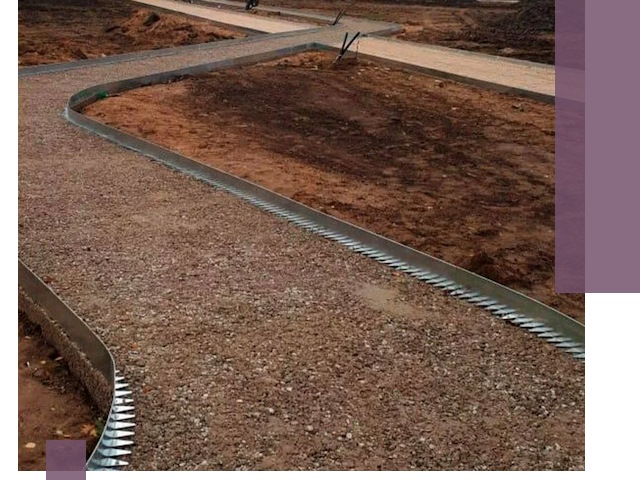 Металлические бордюры под ключ в Вологде — изготовление и монтаж