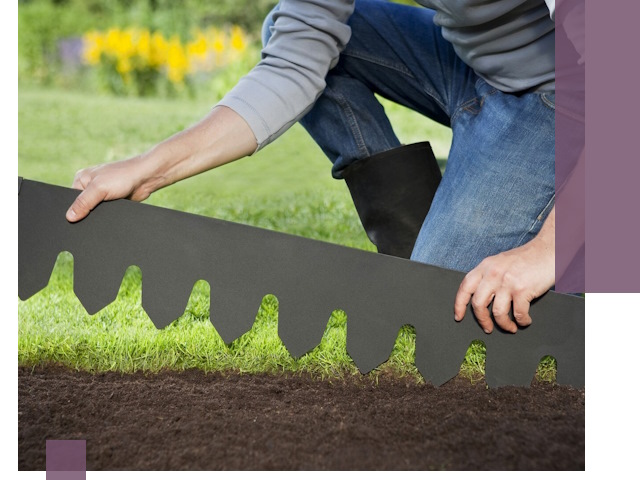 Металлические бордюры для газона в Вологде — изготовление и монтаж