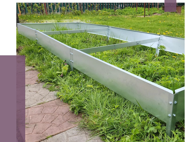 Металлические бордюры для грядок в Вологде от 1798 руб. 