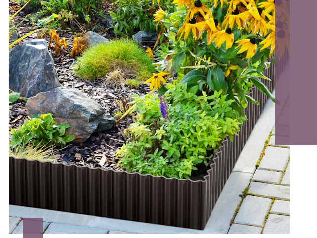 Металлические бордюры для клумб в Вологде — производство и монтаж